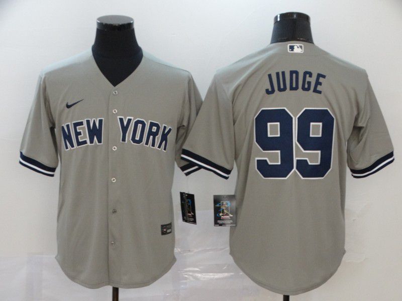 Men New York Yankees 99 Judge Grey Nike Game MLB Jerseys